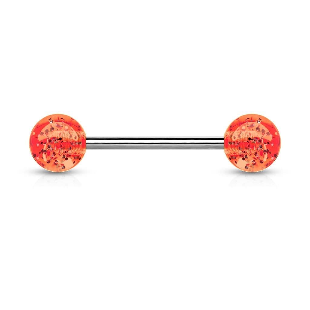 Piercing do jazyka akrylát (oranžová)