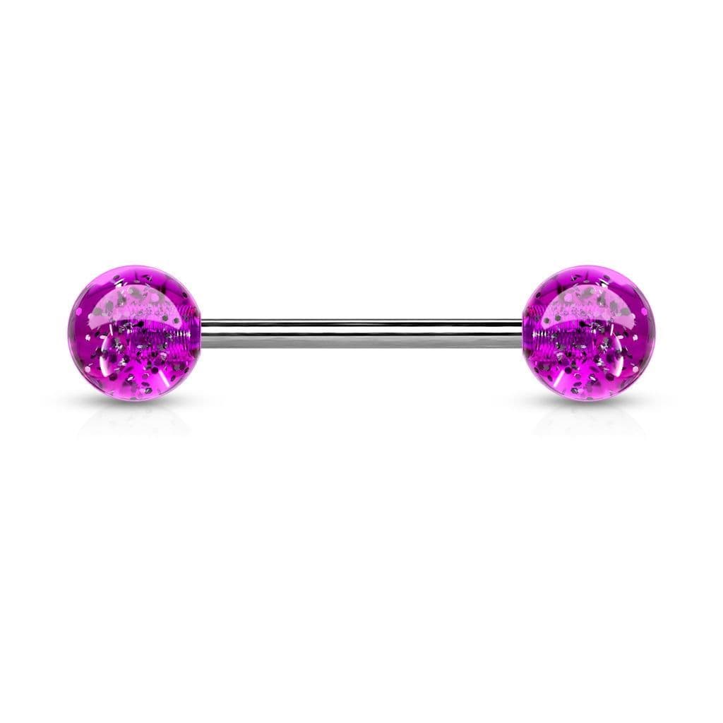 Piercing do jazyka akrylát (fialová)