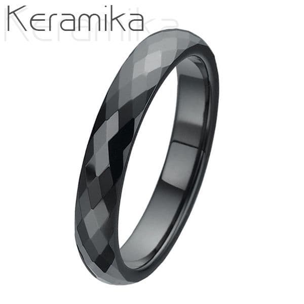 KM1002-4 Dámský keramický snubní prsten, šíře 4 mm (51)