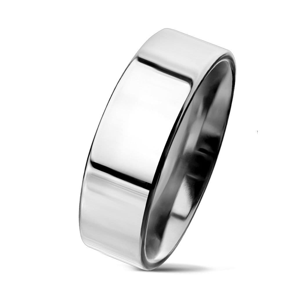 NSS3004 Dámský prsten chirurgická ocel, šíře 6 mm (54)