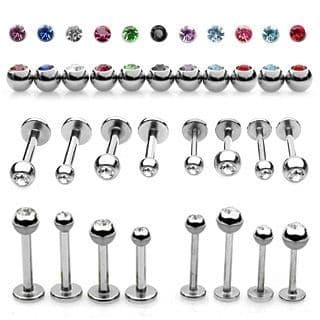 Piercing do brady - labreta (tyrkysová, 3 mm, 1,2 x 6 mm)