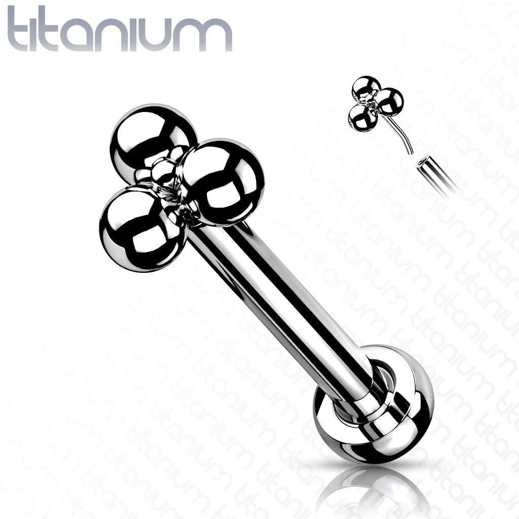 Piercing do brady - labreta titan (1,2 x 6 mm)