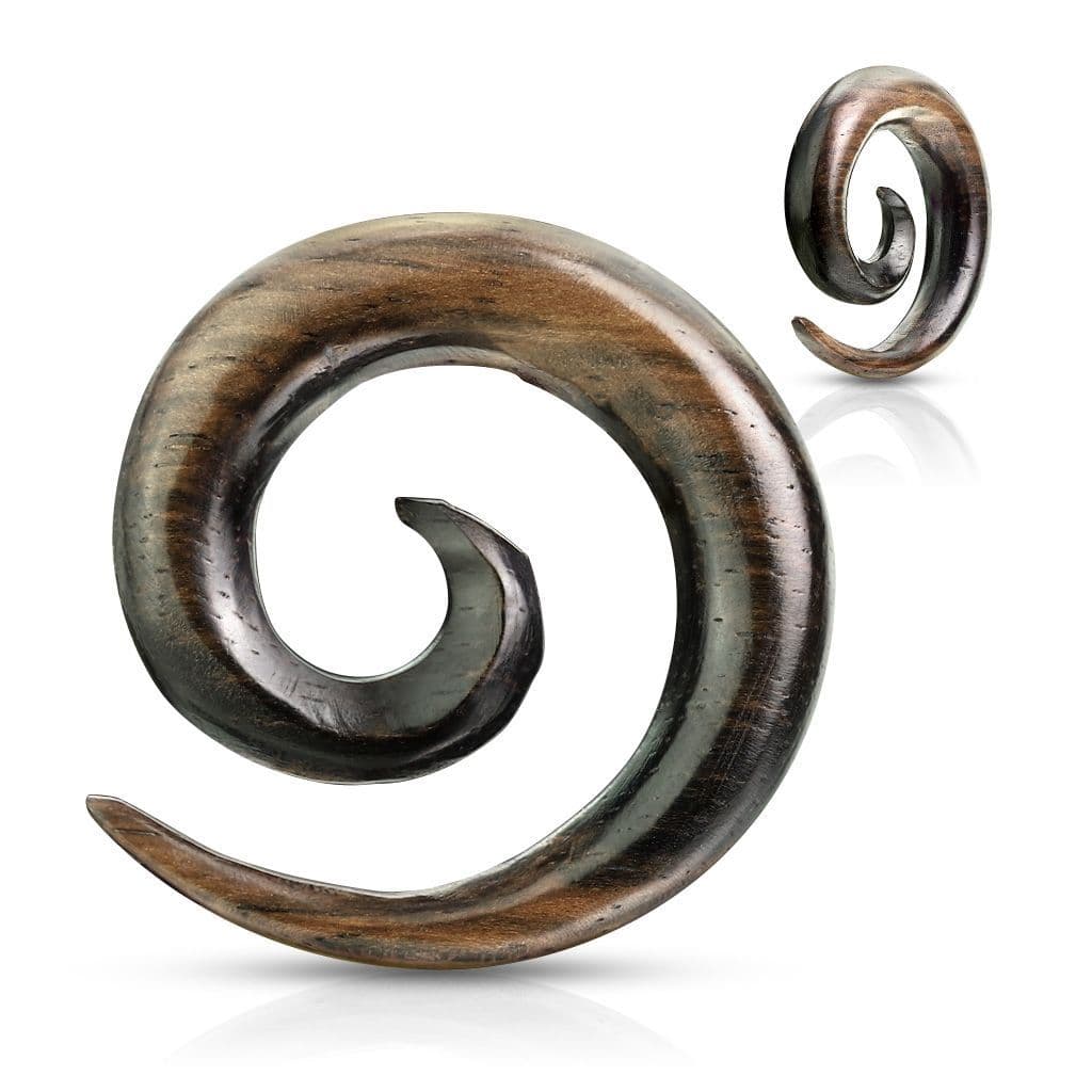 Roztahovák do ucha Ebony Wood (8 mm)
