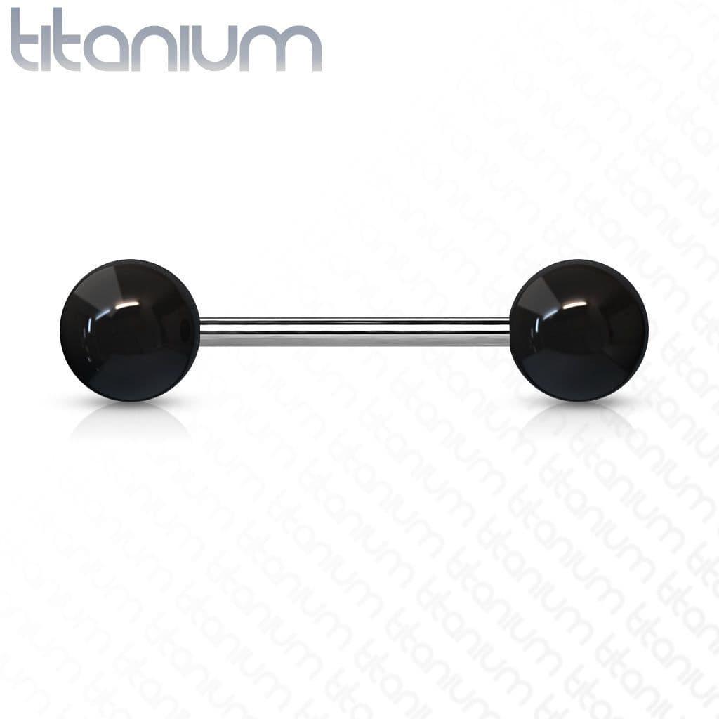 Piercing do jazyka TITAN (černá)