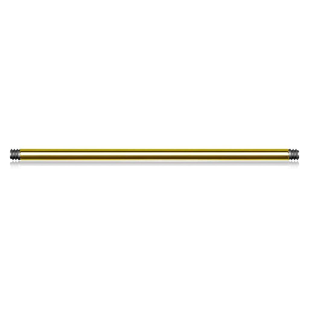 Zlacená náhradní tyčka, závit 1,2 mm (1,2 x 6 mm)