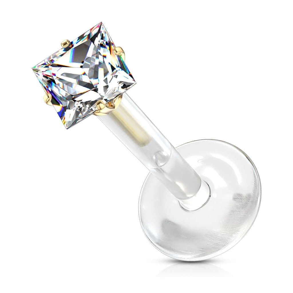 BioFlex piercing do brady, zirkon 3x3 mm (1,2 x 6 mm)