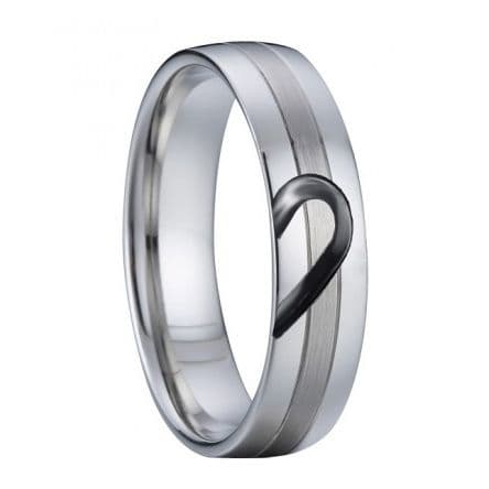AN1029 Pánský snubní ocelový prsten (60)