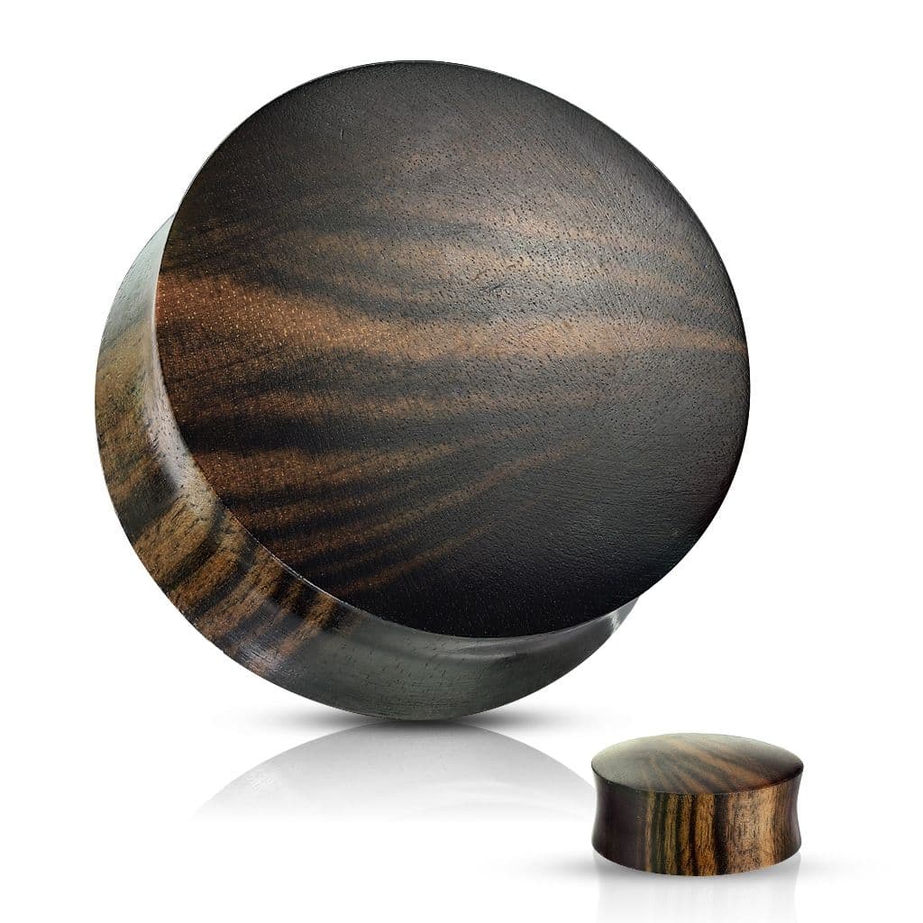 Plug do ucha Ebony wood (22 mm)