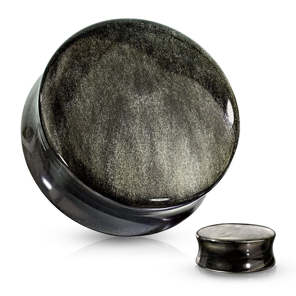 Plug do ucha - zlatý obsidián (10 mm)