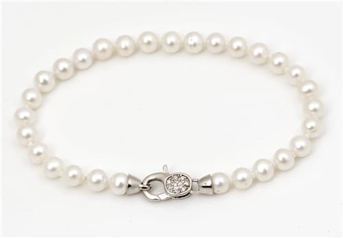Perlový náramek ze sladkovodních perel STNA0551F + dárek zdarma