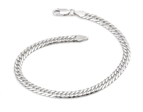 Stříbrný náramek pancr 22 cm 73060F