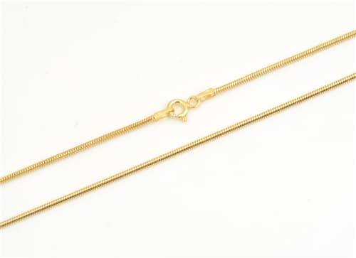 Dámský stříbrný pozlacený řetízek hádek 50cm STRR0469F