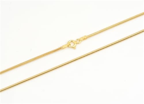 Dámský stříbrný pozlacený řetízek hádek 45cm STRR0497F