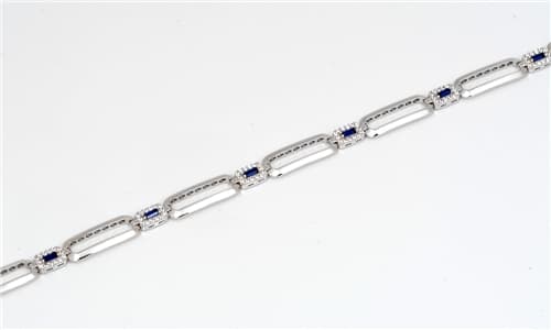 Luxusní dámský náramek z bílého zlata 19 cm ZLNA1371F + Dárek zdarma