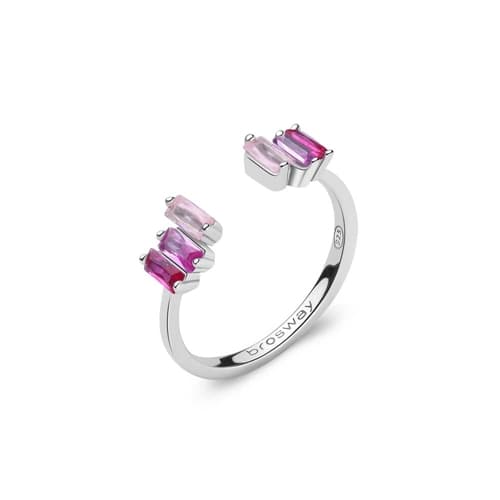 Stříbrný prsten Brosway Fancy Vibrant Pink FVP12 + dárek zdarma — ZlatnictviNoemi.cz