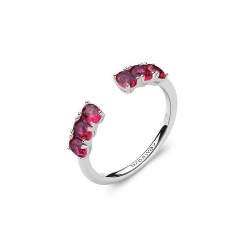 Stříbrný prsten s rubíny Brosway Fancy Passion Ruby FPR11 + dárek zdarma — ZlatnictviNoemi.cz