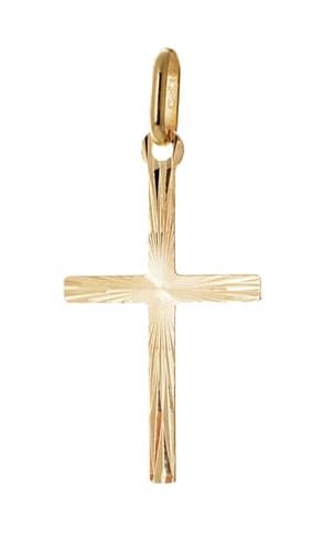 Přívěšek ze žlutého zlata kříž ZZ1283F + dárek zdarma