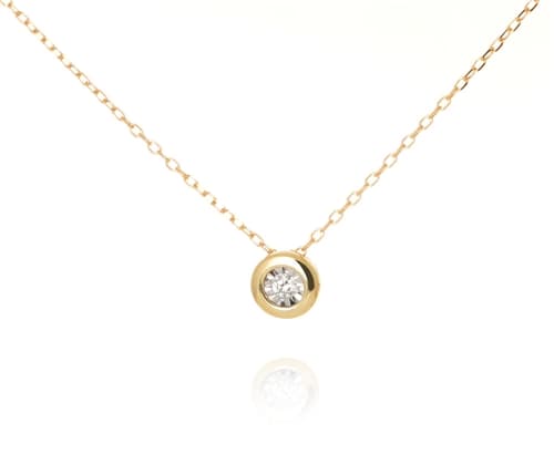 Dámský zlatý náhrdelník s diamantem L'amour Diamonds JP6198Y 46 cm + DÁREK ZDARMA