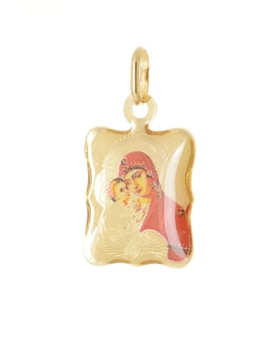 Zlatý přívěšek madonka Panna Marie s Ježíškem ZZ1395F + dárek zdarma