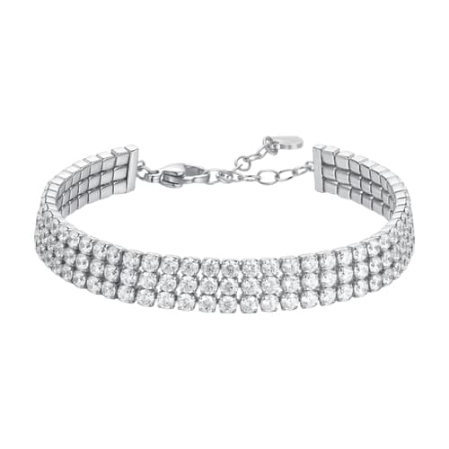 Dámský štrasový náramek Luca Barra z chirurgické oceli 16-19 cm BK2846