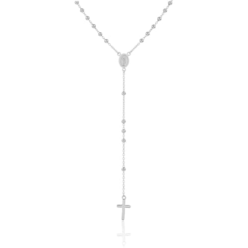 Stříbrný růženec s křížkem a madonkou 47 cm SVLN0671XJ60045 + dárek zdarma