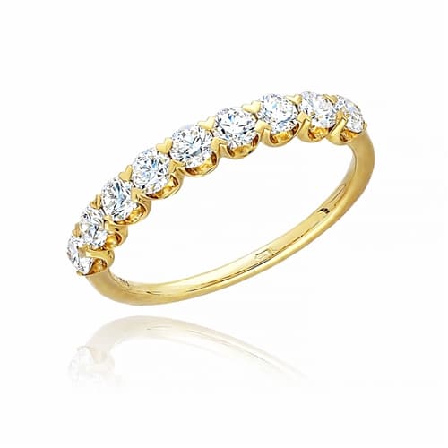 Prsten ze žlutého zlata s lab-grown diamanty MOISS RAL00156 + DÁREK ZDARMA