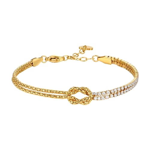 Dámský pozlacený náramek uzel Luca Barra z chirurgické oceli 16+3 cm BK2909