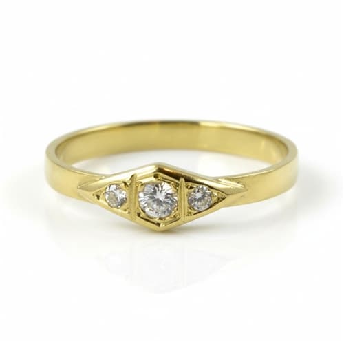 Dámský prsten zlatý se zirkony pr0067 + DÁREK ZDARMA