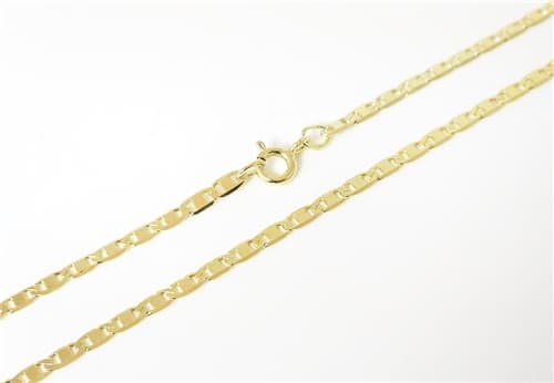 Stříbrný pozlacený řetízek valentina 50 cm STRR0624F + dárek zdarma
