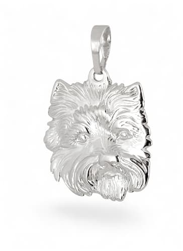 Stříbrný přívěšek pes jorkšír STRZ1572F