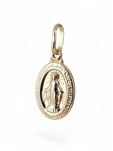Zlatý přívěšek destička madonka Panna Marie ZZ1623F + dárek zdarma