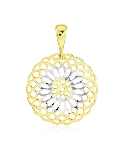 Přívěšek ze žlutého zlata mandala ZZ0660F + dárek zdarma