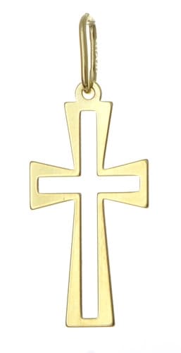 Zlatý přívěšek křížek PA1537F