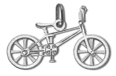Zlatý přívěšek kolo - bílé zlato PA0789BF