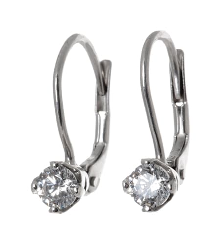 Zlaté náušnice s diamanty BN0016 + DÁREK ZDARMA