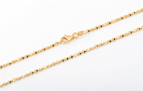 Stříbrný pozlacený náhrdelník 63744F 45 cm