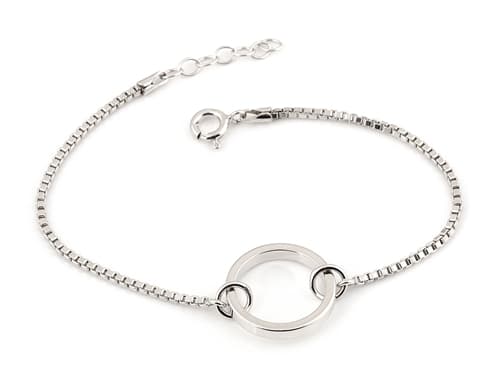 Dámský stříbrný náramek 17-19 cm STNA0350F