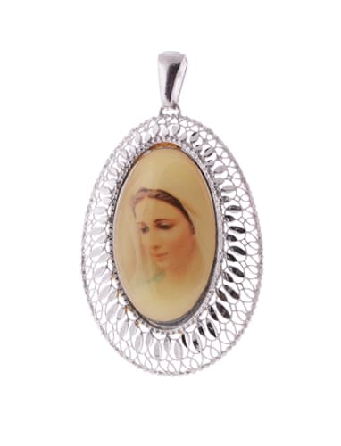 Stříbrný přívěšek madonka Panna Marie STRZ0758F