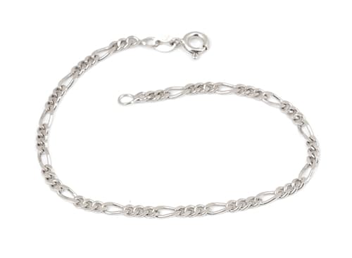 Stříbrný náramek figaro 19 cm STNA0453F