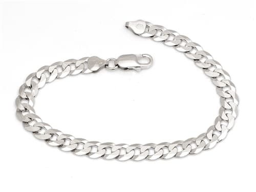 Pánský stříbrný náramek pancr 22 cm STNA0487F + dárek zdarma