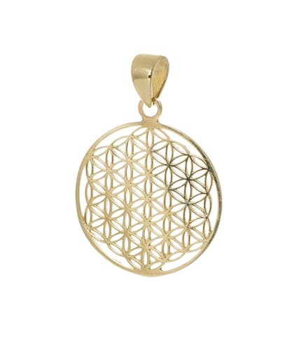 Přívěšek ze žlutého zlata mandala ZZ0872F + dárek zdarma