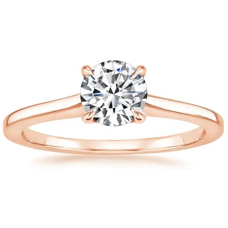 Stříbrný rose gold prsten se zirkonem Zopa, 56 — Aranys.cz