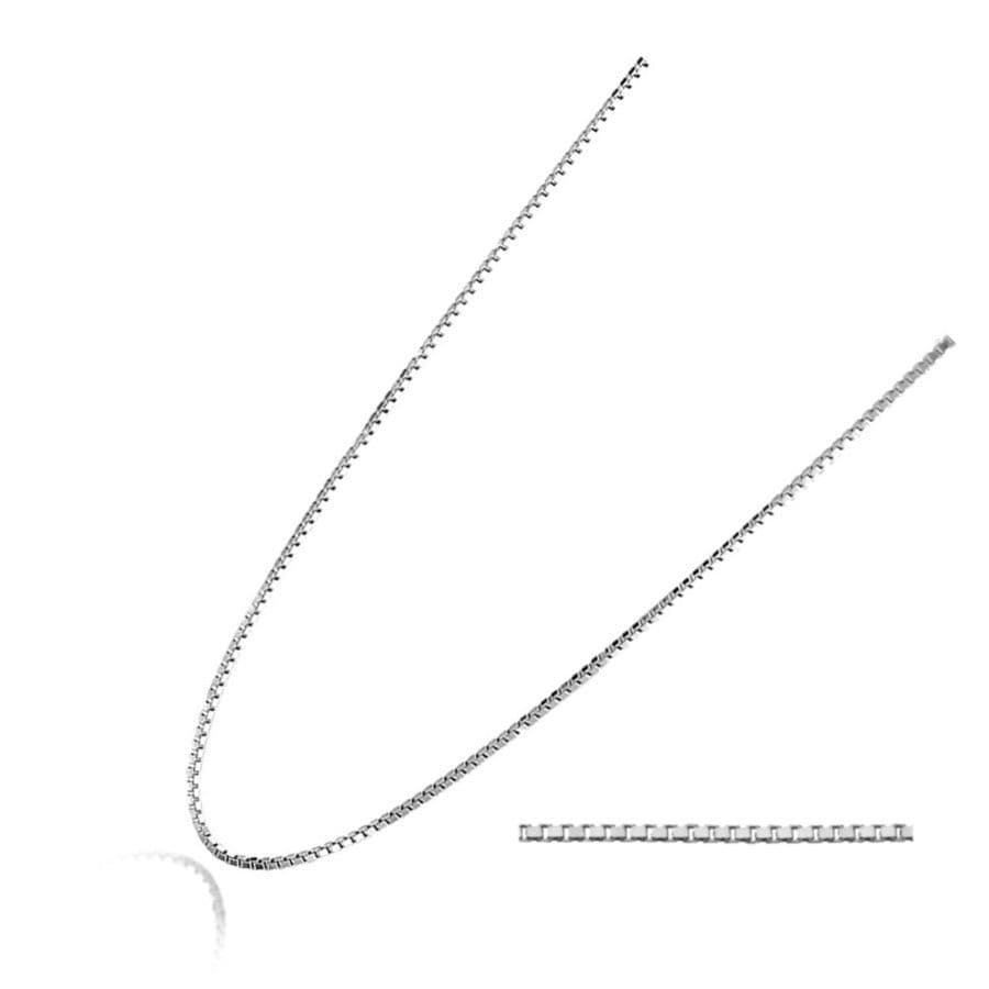 Stříbrný řetízek - čtvercový, tl. 0,6 mm (36 + 4 cm) — Marre.cz