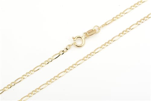 Řetízek ze žlutého zlata figaro 50cm ZLR0710F + DÁREK ZDARMA — ZlatnictviNoemi.cz