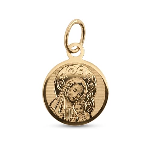 Zlatý přívěšek madonka Panna Marie s Ježíškem ZZ1666F + dárek zdarma — ZlatnictviNoemi.cz